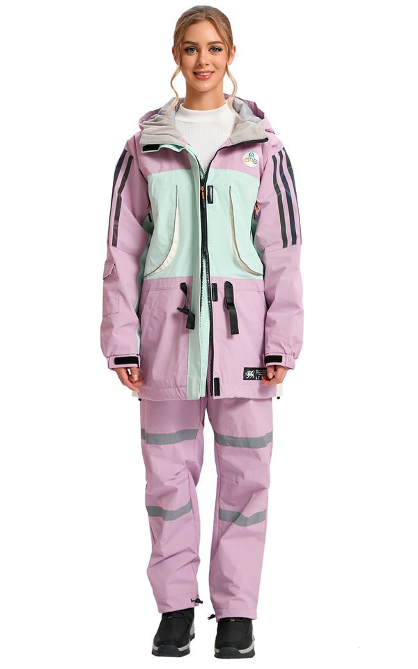 Women's Ski Suit Set, 2-Piece Waterproof Snowsuit for Skiing & Winter Outdoor Activities