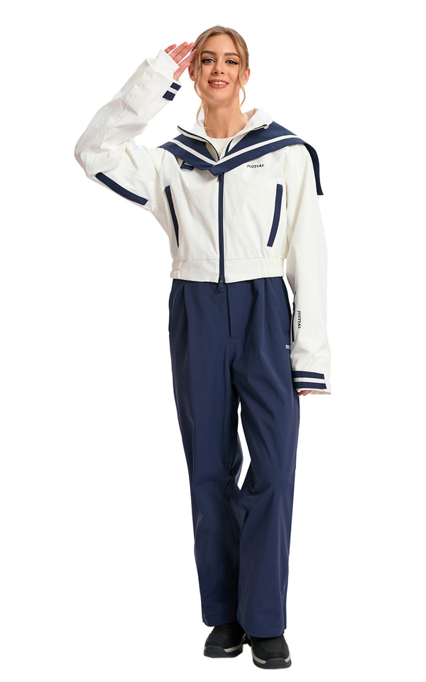 JOITIAL Skiing and Snowboarding Ski Suit Set, Lightweight PFAS-Free 2-Piece Waterproof Windproof Jacket and Pants, Breathable Water-Resistant Snow Gear