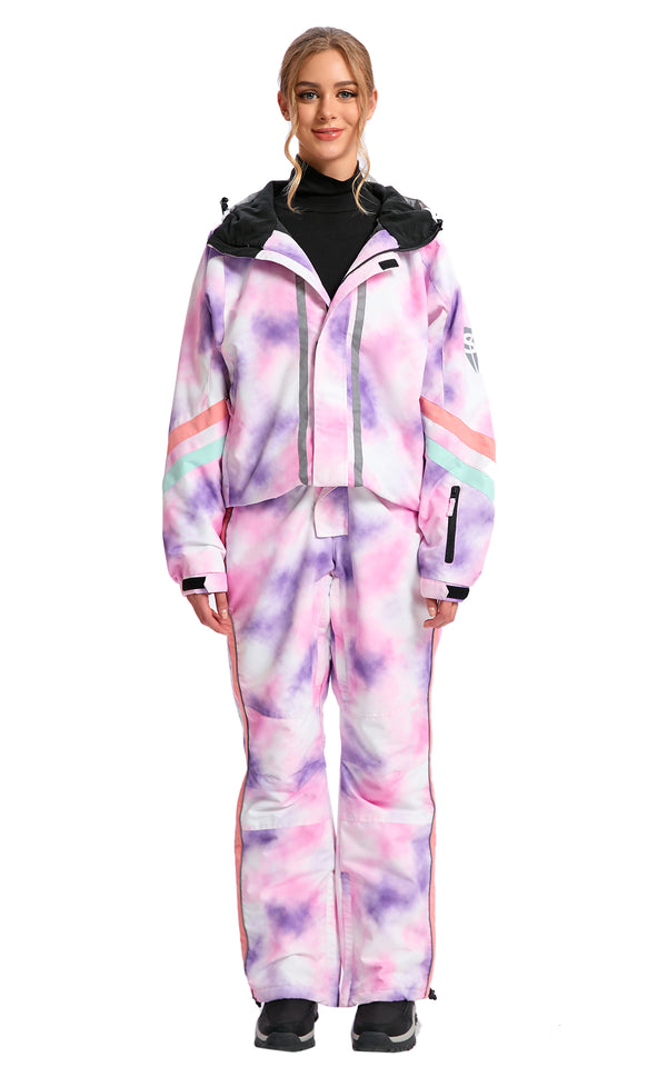 Women's Ski Suit Set, 2-Piece Waterproof Snowsuit for Skiing & Winter Outdoor Activities