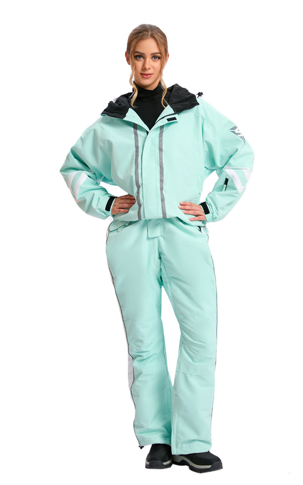 Women's Ski Suit Set, 2-Piece Waterproof Snowsuit for Skiing & Winter Outdoor Activities