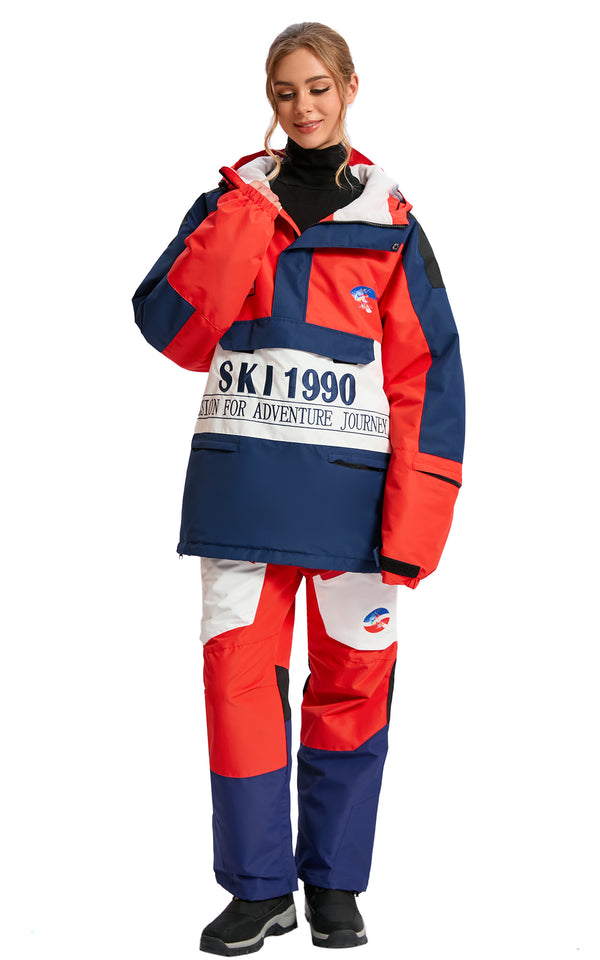 Women's Ski Suit Set, 2-Piece Waterproof Snowsuit for Skiing & Winter Outdoor Activities