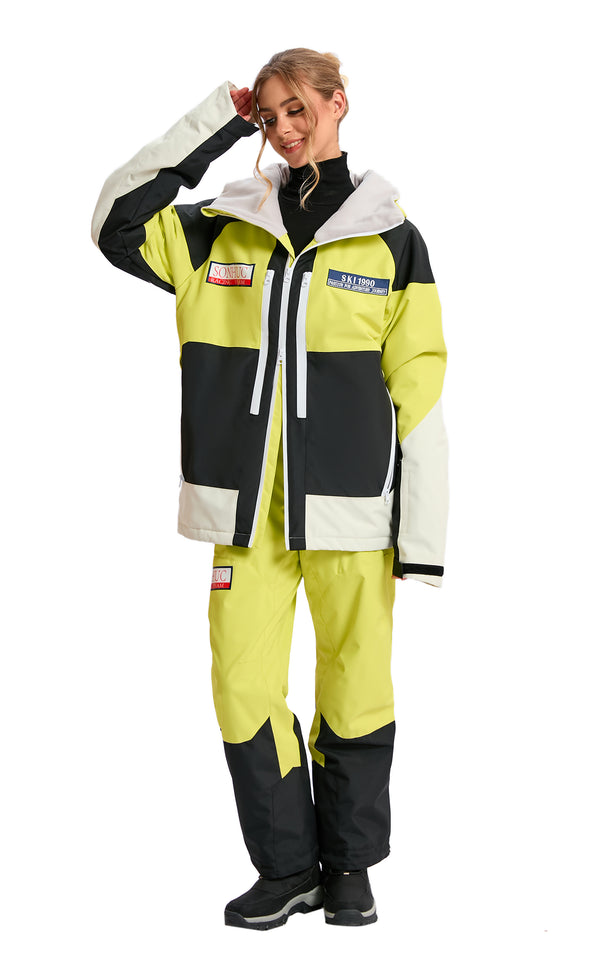 Women's Ski Suit Set, 2-Piece Waterproof Snowsuit for Skiing & Winter Outdoor Activities
