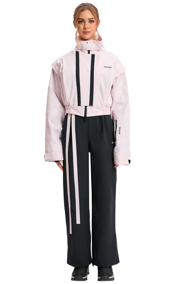 JOITIAL Skiing and Snowboarding Ski Suit Set, Lightweight PFAS-Free 2-Piece Waterproof Windproof Jacket and Pants, Breathable Water-Resistant Snow Gear